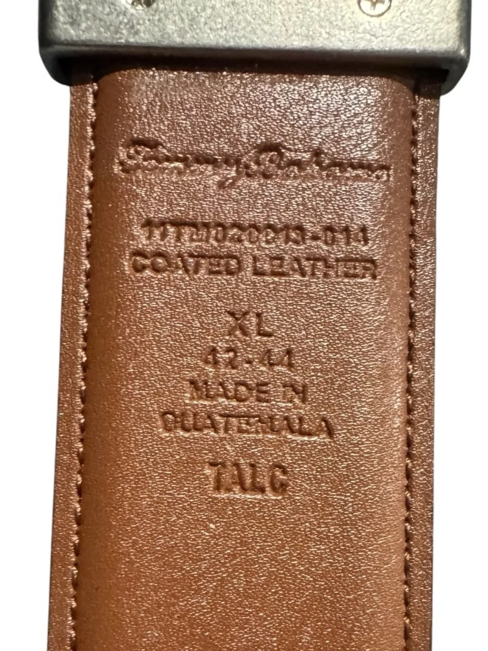 Tommy Bahama Reversible XL Black Brown Leather Belt